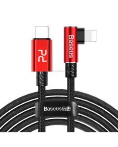 Baseus Type-C to 8 Pin PD 18W MVP Mobile Phone Game Elbow Fast Charging Braided Cable, Length: 2m