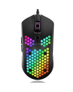 M5 USB2.0 12000 DPI Max Adjustable Colorful Glowing Wired Gaming Mouse, Length: 1.7m