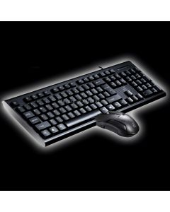 Chasing Leopard Q9 1600 DPI Professional Wired Grid Texture Gaming Office Keyboard + Optical Mouse Kit