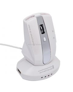 MZ-011 2.4GHz 1600DPI Wireless Rechargeable Optical Mouse with HUB Function