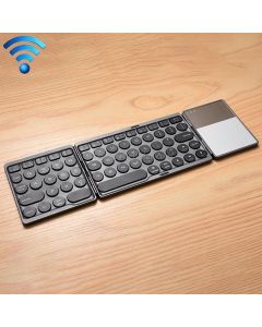 GK408 Rechargeable 3-Folding 67 Keys Bluetooth Wireless Keyboard with Touchpad