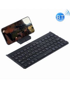 GK808 Ultra-thin Foldable Bluetooth V3.0 Keyboard, Built-in Holder, Support Android / iOS / Windows System