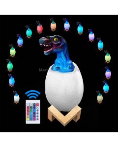 Tyrannosaurus Shape Creative Touch 3D Decorative Night Light, 16-color Patting Remote Control Version