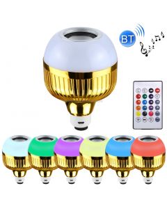 12W Smart Wireless Bluetooth Speaker Music Playing Dimmable LED Bulb , USB Charging with Remote Control & Hook