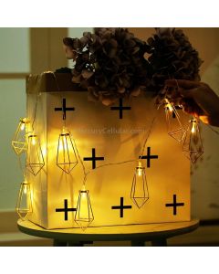 3m Hollow Diamond USB Plug Romantic LED String Holiday Light, 20 LEDs Teenage Style Warm Fairy Decorative Lamp for Christmas, Wedding, Bedroom