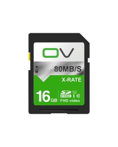 OV 16GB 10/80 W/R High Speed Class10 FHD Video SD Card