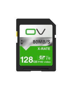 OV 128GB 10/80 W/R High Speed Class10 FHD Video SD Card