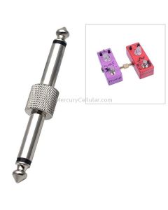 6.35mm 1/4 inch Male to Male Guitar Effect Pedal Connector Electric Pedal Board Adapter