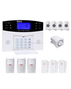YA-500-GSM-25 12 in 1 Kit Wireless 433MHz GSM SMS Security Home House Burglar Alarm System with LCD Screen
