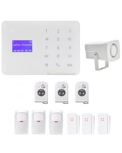 YA-700-GSM-9 Wireless Touch Key LCD Display Security GSM Alarm System Kit