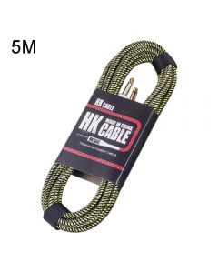 Wooden Guitar Bass Connection Cable Noise Reduction Audio Cable, Cable Length: 5m, Random Color Delivery