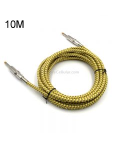 Wooden Guitar Bass Connection Cable Noise Reduction Braid Audio Cable, Cable Length: 10m