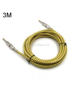 Wooden Guitar Bass Connection Cable Noise Reduction Braid Audio Cable, Cable Length: 3m