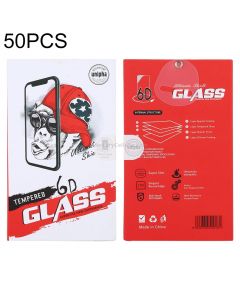 50 PCS Hard Cardboard + Foam Packaging Box for Tempered Glass Film Screen Protector