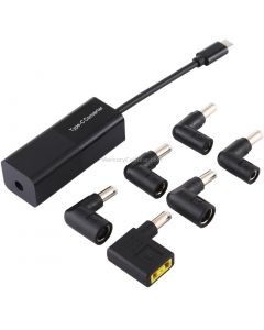 Laptop Power Adapter 65W USB-C / Type-C Converter to 6 in 1 Power Adapter