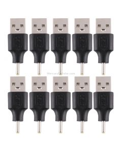 10 PCS 2.5 x 0.7mm Male to USB 2.0 Male DC Power Plug Connector