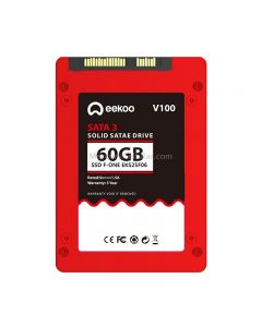 eekoo F-ONE 60GB SSD SATA3.0 6Gb / s 2.5 inch TLC Solid State Hard Drive with 1GB Independent Cache for Desktop PC / Laptop, Read Speed: 500MB / s, Write Speed: 180MB / s