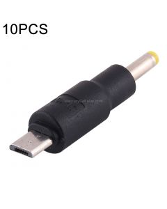 10 PCS 4.0 x 1.7mm to Micro USB DC Power Plug Connector