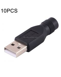 10 PCS 3.5 x 1.35mm to USB 2.0 DC Power Plug Connector
