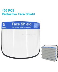 100 PCS Puluz Anti-Saliva Splash Anti-Spitting Anti-Fog Anti-Oil Protective Face Shields Mask with Elastic Band