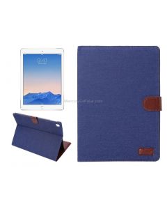 Denim Cloth Texture Horizontal Flip Leather Case with Sleep / Wake-up Function & Holder & Card Slots & Wallet for iPad Pro 9.7 inch