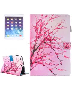 For iPad Air / iPad Air 2 Painting Peach Blossom Pattern Horizontal Flip Leather Case with Holder & Wallet & Card Slots & Pen Slot