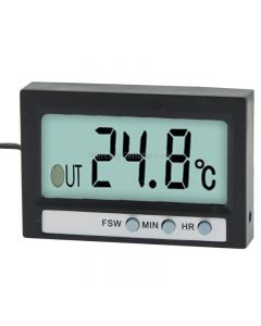 Dual Way (Indoor and Outdoor) LCD Digital Thermometer with Clock Display Function, TM-2