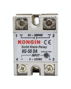 KONGIN KG-50DA AC 24-380V Solid State Relay for PID Temperature Controller, Input: DC 3-32V