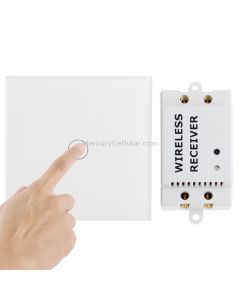 1 Way Wireless Remote Control Light Touch Switch, Spectrum: 433.92MHz, Remote Control Distance: 30m