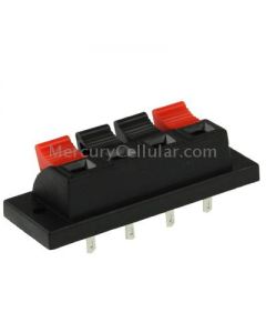 4 Position Push Type Speaker Terminal Connector