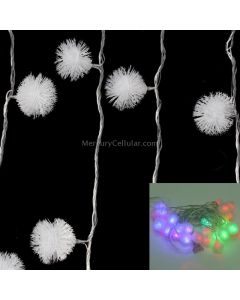 7m Snowball Pendants Pendants Decoration String Lights, 30-LED Multi-Colored Light (AC 12-240V / EU Plug)
