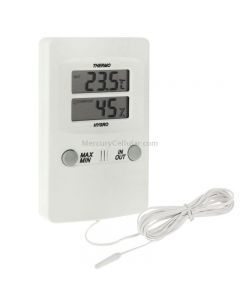 TH02 Digital LCD Indoor Outdoor Sensor Probe Weather Humidity Hygrometer Thermometer