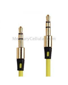 3.5mm Gold Plating Jack Earphone Cable for iPhone/ iPad/ iPod/ MP3, Length: 1m