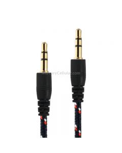 1m Nylon Netting Style 3.5mm Jack Earphone Cable, For iPad, iPhone, Galaxy, Huawei, Xiaomi, LG, HTC and Other Smart Phones