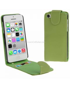 Vertical Flip Leather Case with Credit Card Slot for iPhone 5C