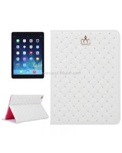 Crown Plaid Texture Horizontal Flip Smart Leather Case with Holder for iPad Air 2 / iPad 6