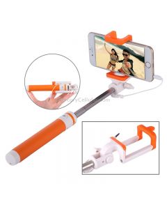 Portable Wire Controlled Macarons Selfie Stick Monopod Folding Extendable Pocket Handheld Holder, For iPhone, Galaxy, Huawei, Xiaomi, LG, HTC and Other Smart Phones, Folded Length: 18.9cm, Max Extension Length: 81.6cm