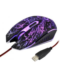 Estone X5 USB 6 Buttons 3600 DPI Wired Optical Gaming Mouse for Computer PC Laptop
