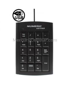 Mini USB Numeric keyboard with 19 keys