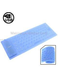 85 Keys USB 2.0 Full Sized Waterproof Flexible Silicone Keyboard with PS2 Adapter