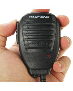 Clip-on Speaker Microphone for Walkie Talkies, 3.5mm + 2.5mm Earphone + Mic Plug