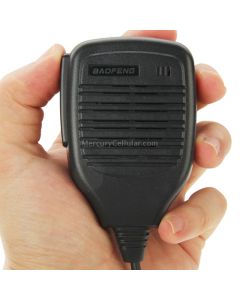 Clip-on Speaker Microphone for Walkie Talkies, 3.5mm + 2.5mm Earphone + Mic Plug