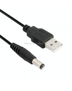 USB Male to DC 5.5 x 2.1mm Power Cable, Length: 60cm