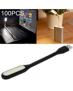 100 PCS Portable Mini USB 6 LED Light, For PC / Laptops / Power Bank, Flexible Arm, Eye-protection Light