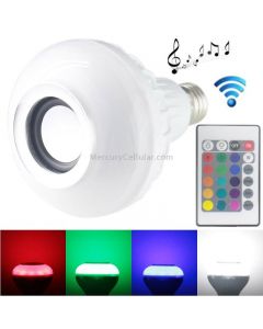 E27 RGB LED Light Lamps Speaker, Bluetooth, Support WiFi Phone Control, Adjustable Light, with Remote Control