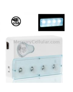 Infrared PIR Auto Sensor Motion Detector Light, Mini USB Port, 4 LED, White Light, Sensitive Distance: 3m
