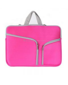 Double Pocket Zip Handbag Laptop Bag for Macbook Air 11.6 inch