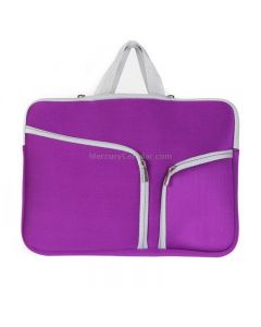 Double Pocket Zip Handbag Laptop Bag for Macbook Pro 15 inch