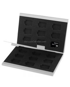 2x 9 in 1 Memory Card Protective Case Box for TF Card, Size: 93mm (L) x 62mm (W) x 10mm (H), Silver