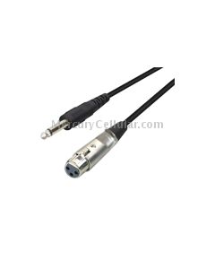 6.35mm TRS Male to XLR Female Microphone Cable, Length: 3m